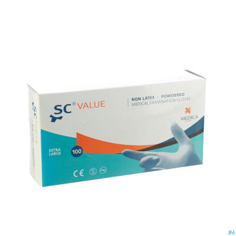 Sensicare gants chirurg. stretchvinyl xl 100