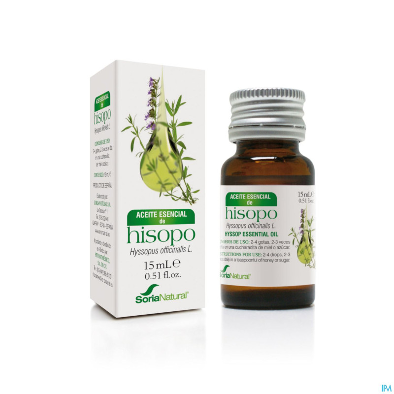 Soria hyssopus officinalis    huile ess 15ml