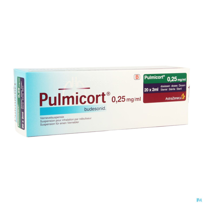 Pulmicort susp pour neb. 0,25mg/ml 20x2ml