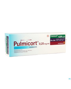 Pulmicort susp pour neb. 0,25mg/ml 20x2ml