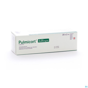 Pulmicort susp pour neb. 0,25mg/ml 20x2ml