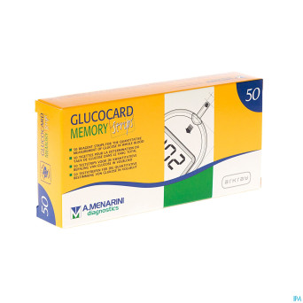 Glucocard memory strips    50 28350