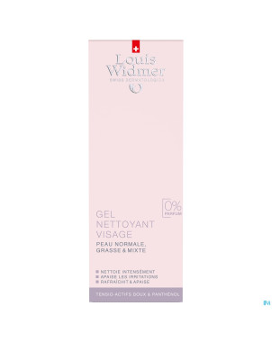 Widmer gel nettoyant visage n/parf    125ml
