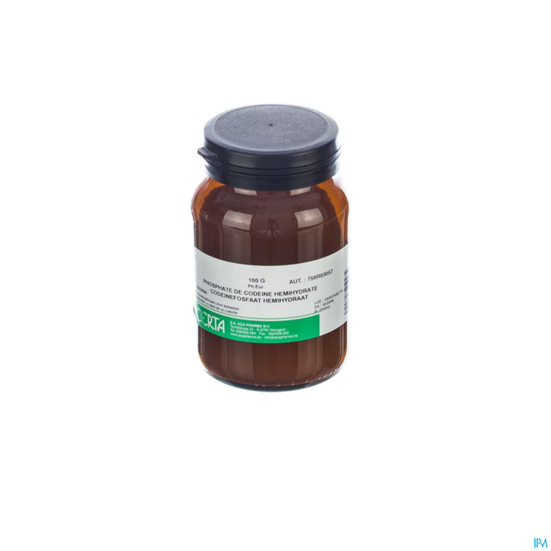 Codeine phosphate ph.eur pdr    100g certa