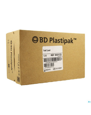 Bd plastipak seringue luer tubercul. 1ml  1 303172
