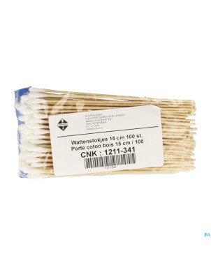 Porte-coton bois    15cm 100 pontos