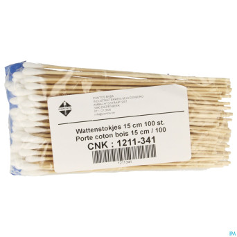 Porte-coton bois    15cm 100 pontos