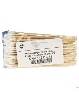 Porte-coton bois    15cm 100 pontos