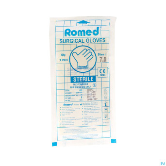 Gants chirurg latex jetable medium    2 pontos