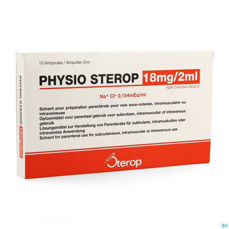 Physio sterop amp inj  10 x 2ml