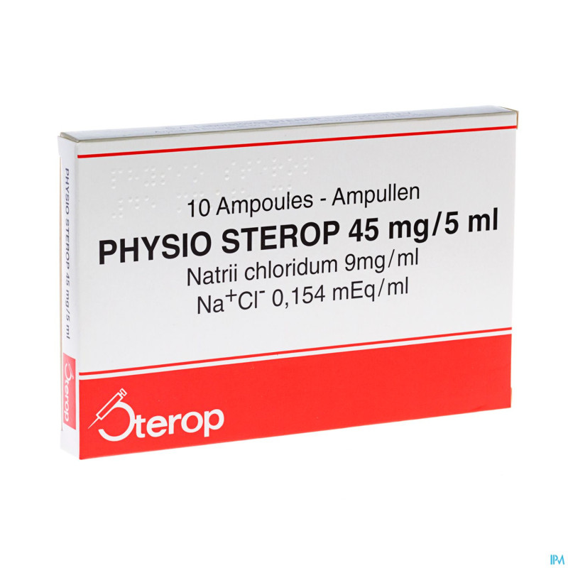 Physio sterop amp inj  10 x 5ml
