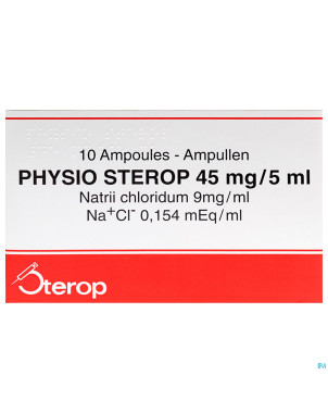 Physio sterop amp inj  10 x 5ml