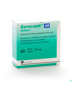 Serevent 50 diskus pulv inh 60 dos