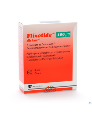 Flixotide 100 diskus pulv inh 60dos