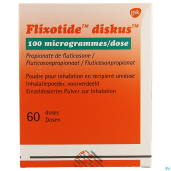 Flixotide 100 diskus pulv inh 60dos