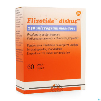 Flixotide 250 diskus pulv inh 60dos