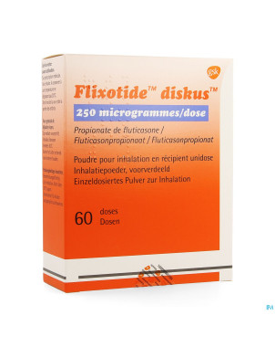 Flixotide 250 diskus pulv inh 60dos