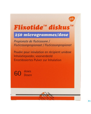 Flixotide 250 diskus pulv inh 60dos