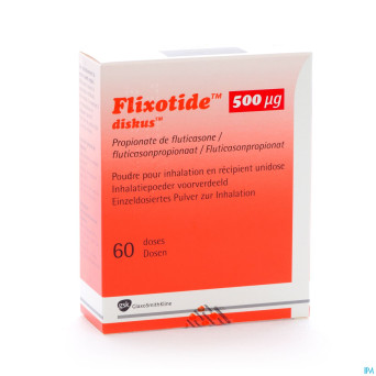 Flixotide 500 diskus pulv inh 60dos