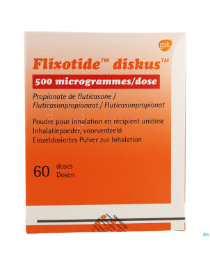Flixotide 500 diskus pulv inh 60dos