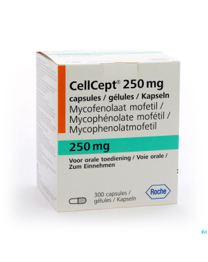 Cellcept 250mg caps 3x100