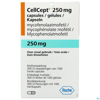 Cellcept 250mg caps 3x100