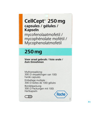 Cellcept 250mg caps 3x100