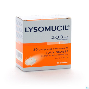 Lysomucil 200 comp eff 30 x 200 mg