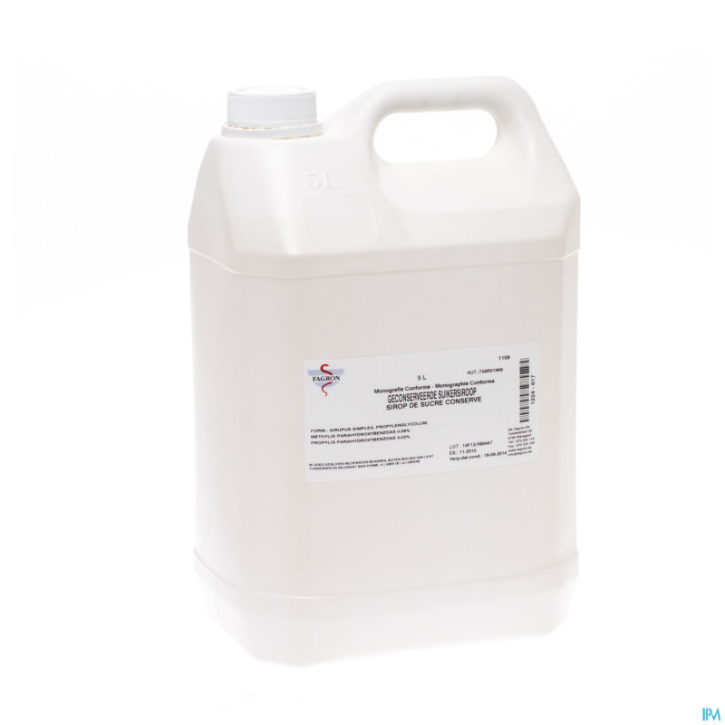 Sirop simple conserve    5l fag