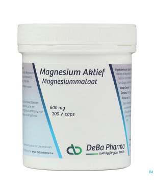 Magnesium actif    caps 100 x 600mg    deba