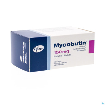 Mycobutin caps 100x150mg