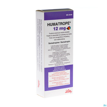 Humatrope 12mg pdr cart.1+3,17ml sol inj ser.pre.1