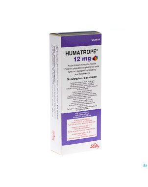 Humatrope 12mg pdr cart.1+3,17ml sol inj ser.pre.1