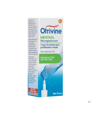 Otrivine menthol microdos 10ml