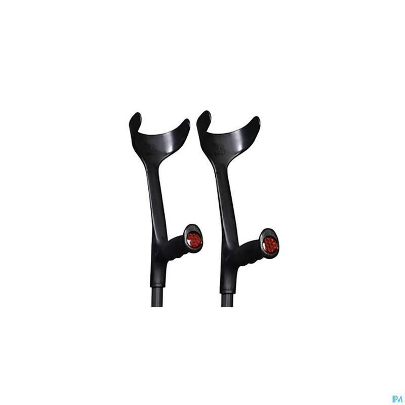 Bota canne-bequille alu noir-graph.