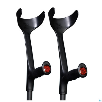 Bota canne-bequille alu noir-graph.