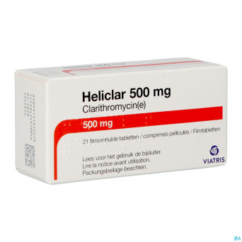 Heliclar 500 comp 21 x 500 mg