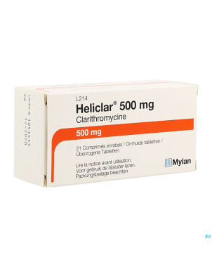 Heliclar 500 comp 21 x 500 mg