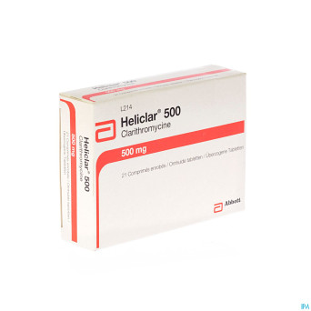 Heliclar 500 comp 21 x 500 mg