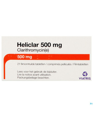 Heliclar 500 comp 21 x 500 mg