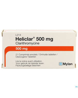 Heliclar 500 comp 21 x 500 mg