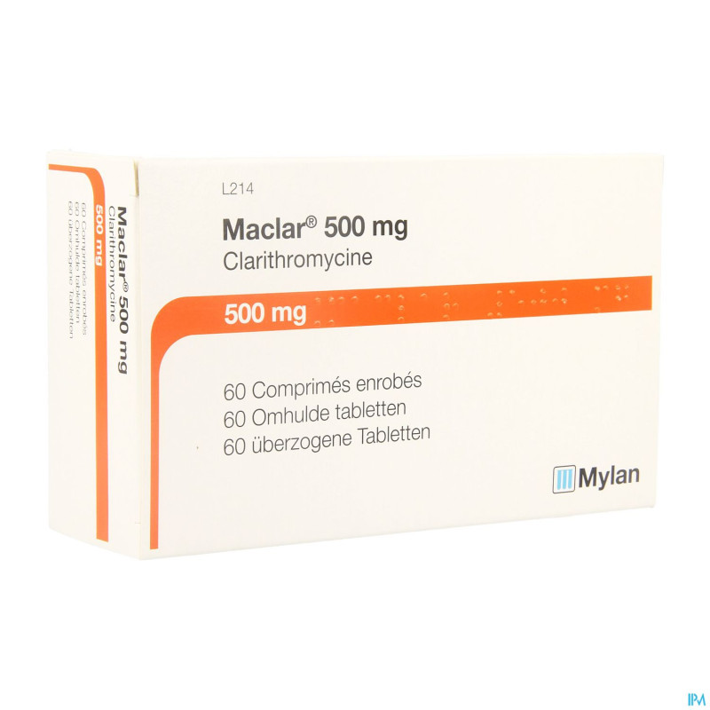 Maclar tabl 60 x 500 mg