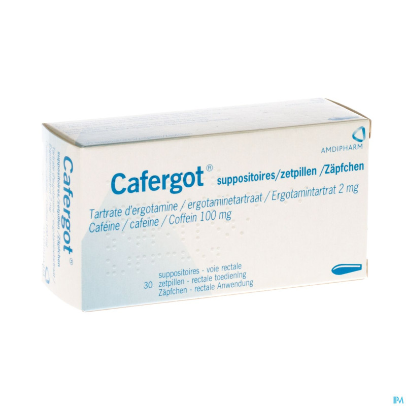 Cafergot supp 30x2mg