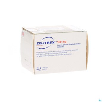 Zelitrex 500 tabl  42x500mg