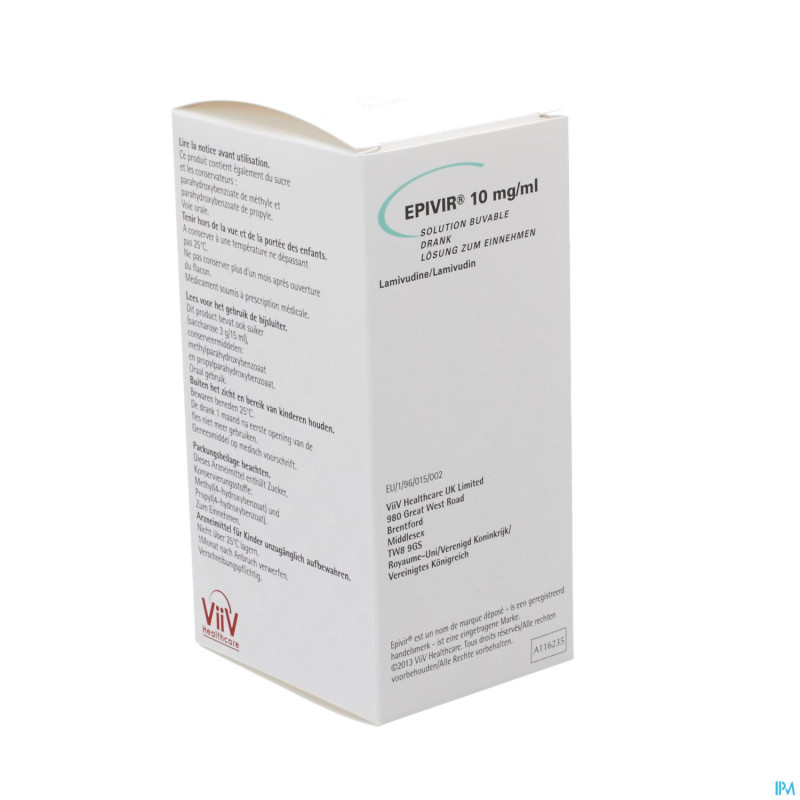 Epivir sol per os 240ml 10mg/ml