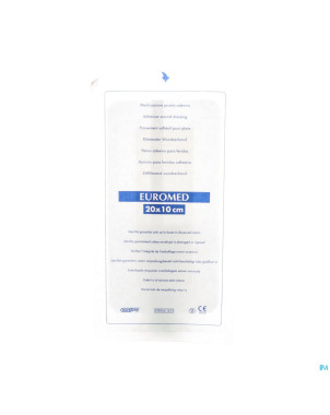 Euromed 10x20cm 1 pansement d'ile adh steril