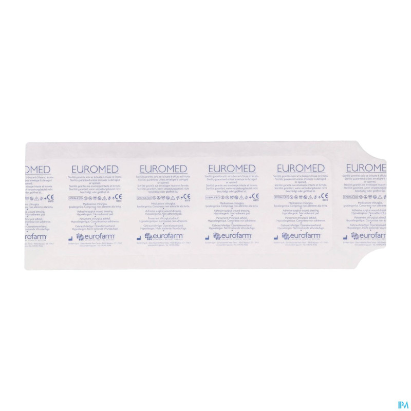 Euromed 10x30cm 1 pansement d'ile adh steril