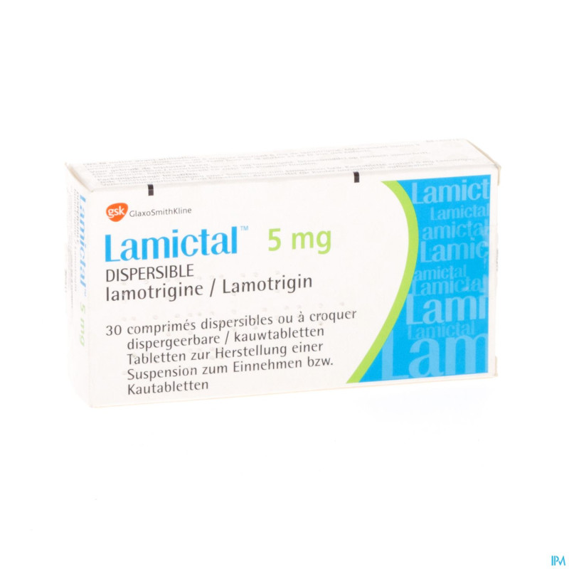 Lamictal disp comp 30 x 5mg blister