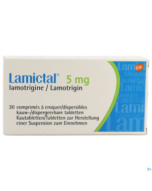 Lamictal disp comp 30 x 5mg blister