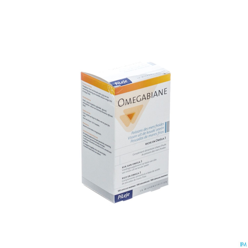 Omegabiane huile poisson mer froide caps 100x640mg